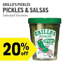 New Seasons Market Grillo's pickles pickles & salsas offer