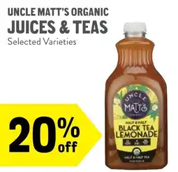 New Seasons Market Uncle matt's organic juices & teas offer