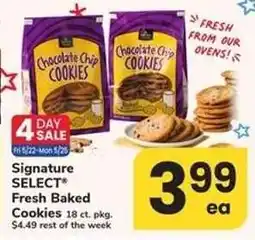 Safeway Signature SELECT Fresh Baked Cookies offer