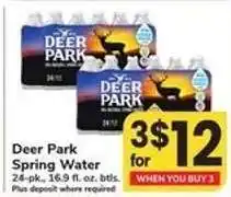 Safeway Deer Park Spring Water offer