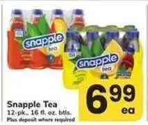 Safeway Snapple Tea offer