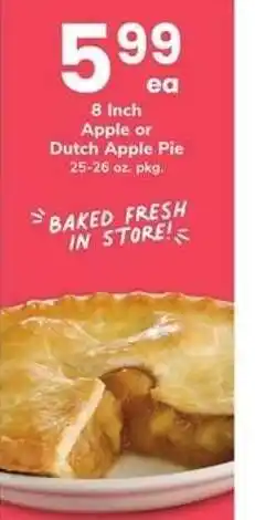 Safeway Apple or Dutch Apple Pie offer