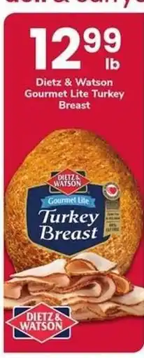 Safeway Dietz & Watson Gourmet Lite Turkey Breast offer