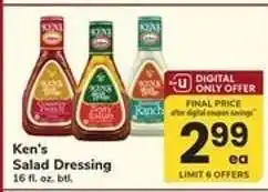 Safeway Ken's Salad Dressing offer
