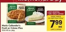Safeway Marie Callender's Fruit or Crème Pies offer
