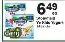 Safeway Stonyfield Yo Kids Yogurt offer