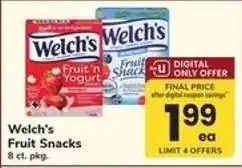 Safeway Welch's Fruit Snacks offer