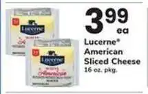 Safeway Lucerne American Sliced Cheese offer