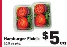 Safeway Hamburger Fixin's offer