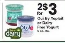 Safeway Oui By Yoplait or Dairy Free Yogurt offer