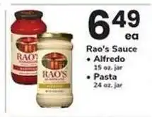 Safeway Rao's Sauce offer
