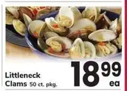 Safeway Littleneck Clams offer