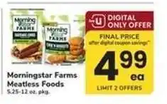 Safeway Morningstar Farms Meatless Foods offer