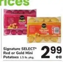 Safeway Signature SELECT Red or Gold Mini Potatoes offer