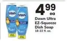 Safeway Dawn Ultra EZ Squeeze Dish Soap offer