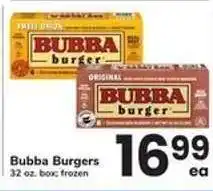 Safeway Bubba Burgers offer