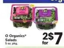 Safeway O Organics Salads offer