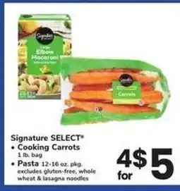 Safeway Signature SELECT Cooking Carrots & Pasta offer