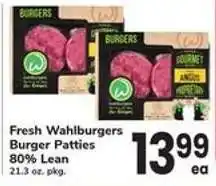 Safeway Fresh Wahlburgers Burger Patties offer