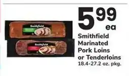 Safeway Smithfield Marinated Pork Loins or Tenderloins offer