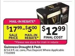 Stop&Shop Guinness Draught 8 Pack offer