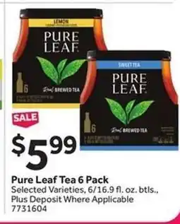 Stop&Shop Pure Leaf Tea 6 Pack offer