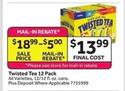 Stop&Shop Twisted Tea 12 Pack offer
