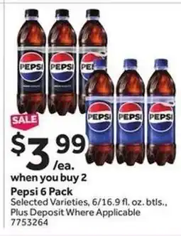 Stop&Shop Pepsi 6 Pack offer