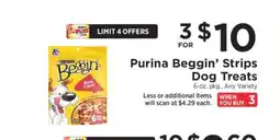 ShopRite Purina Beggin' Strips Dog Treats offer
