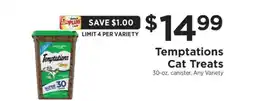 ShopRite Temptations Cat Treats offer