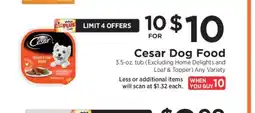 ShopRite Cesar Dog Food offer