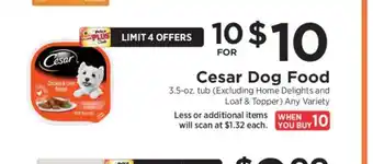 ShopRite Cesar Dog Food offer