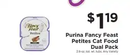 ShopRite Purina Fancy Feast Petites Cat Food Dual Pack offer