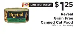 ShopRite Reveal Grain Free Canned Cat Food offer