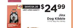 ShopRite Jinx Dog Kibble offer