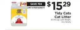 ShopRite Tidy Cats Cat Litter offer
