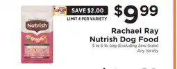 ShopRite Rachael Ray Nutrish Dog Food offer