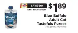 ShopRite Blue Buffalo Adult Cat Tastefuls Purees offer