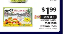 ShopRite Marinos Italian Ices offer