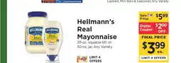 ShopRite Hellmann's Real Mayonnaise offer