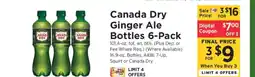 ShopRite Canada Dry Ginger Ale Bottles 6-Pack offer