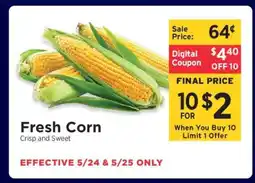 ShopRite Fresh Corn offer