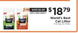ShopRite World's Best Cat Litter offer