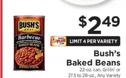 ShopRite Bush's Baked Beans offer