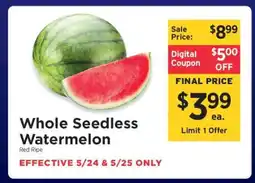 ShopRite Whole Seedless Watermelon offer