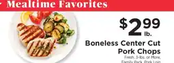 ShopRite Boneless Center Cut Pork Chops offer