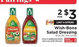 ShopRite Wish-Bone Salad Dressing offer