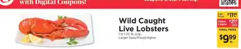 ShopRite Wild Caught Live Lobsters offer