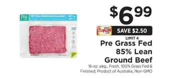 ShopRite Pre Grass Fed 85% Lean Ground Beef offer