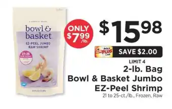 ShopRite Bowl & Basket Jumbo EZ-Peel Shrimp offer